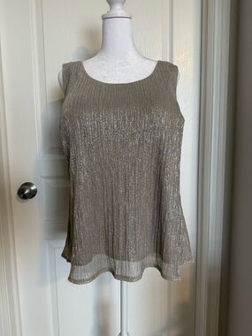 Metallic Taupe Tank Top